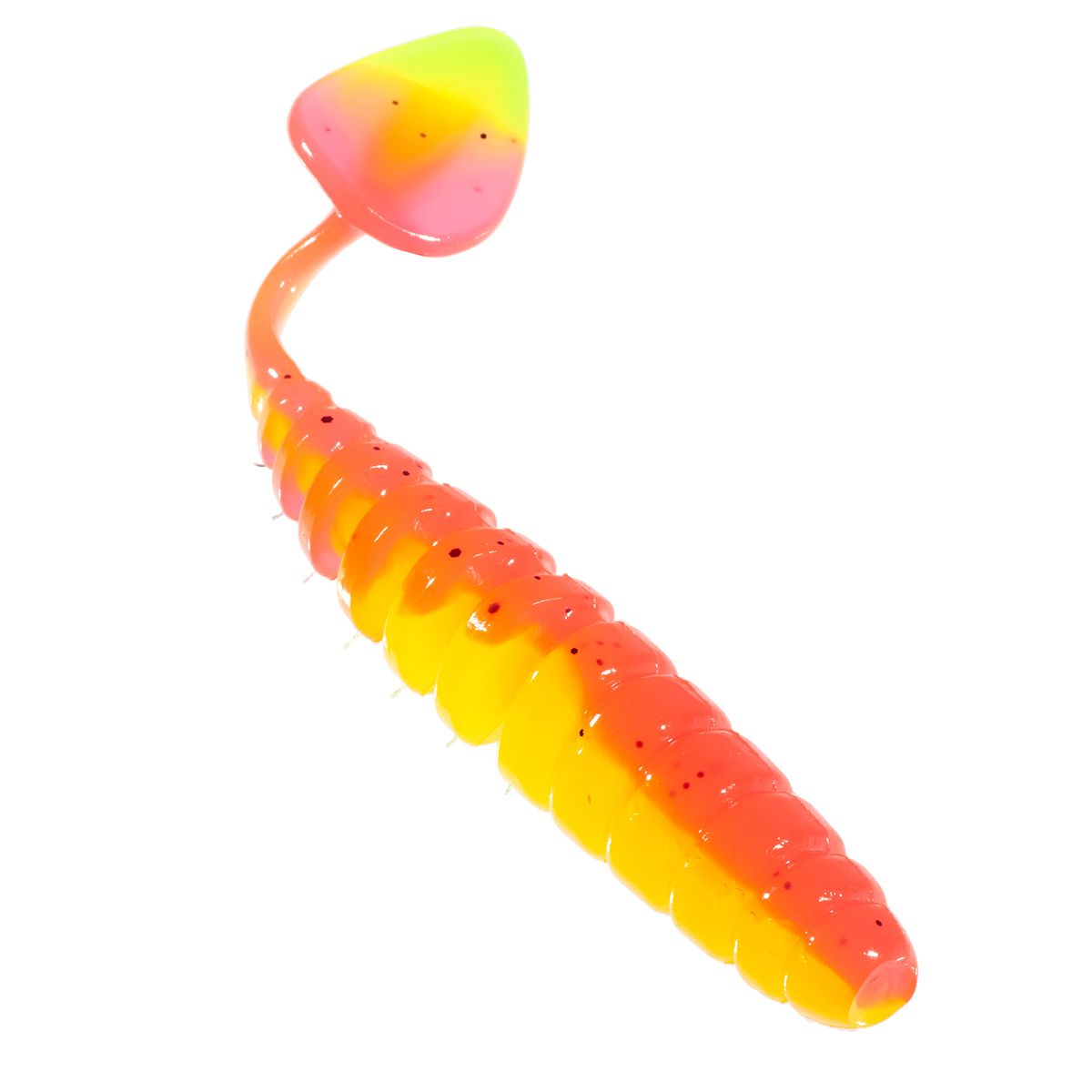 Приманка ZUB-SHAD 90мм-5шт,  (цвет 023) желто-розовый
