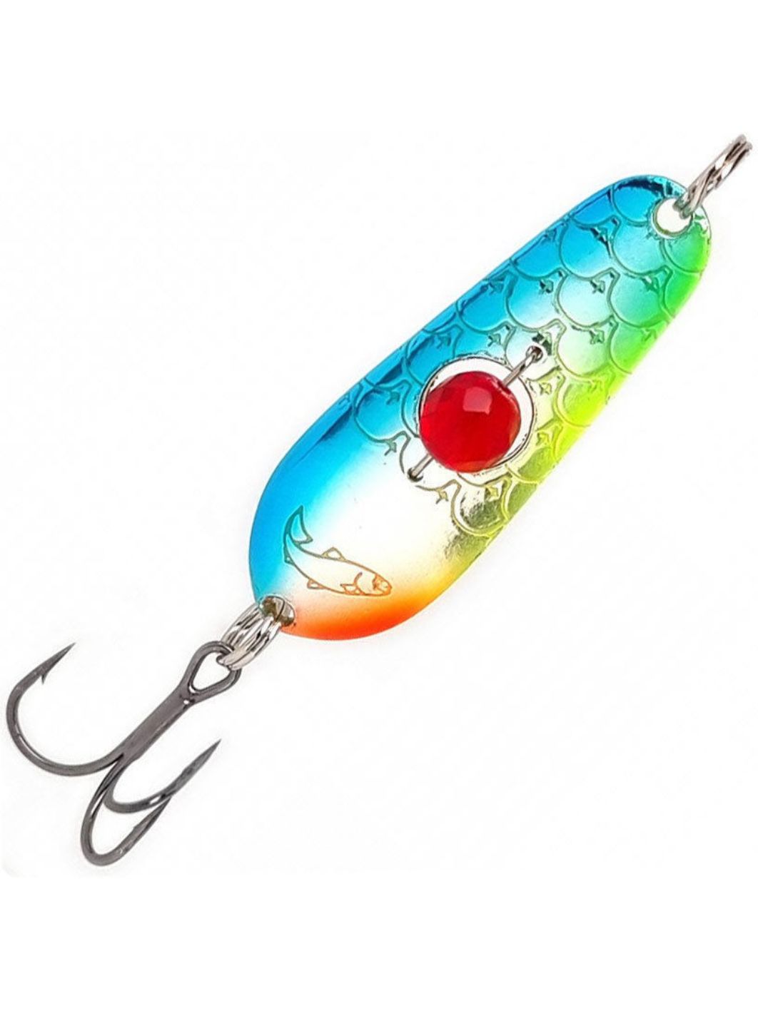 Блесна "Rasanen"  50/11 BLU/FR/FYeGR-S, UV бусинка