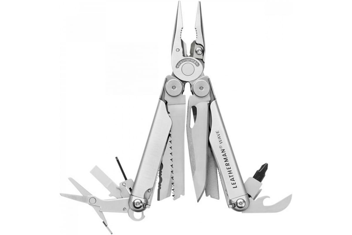 Мультитул LEATHERMAN Wave Plus Stainless 18 инстр.,  7, 4/10 см,  чехол Molle