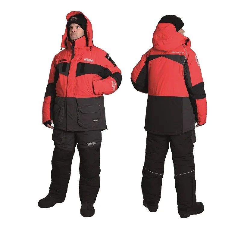 Костюм зимний Alaskan NewPolar 2.0 красный/серый/черный S (куртка+полукомбинезон) м