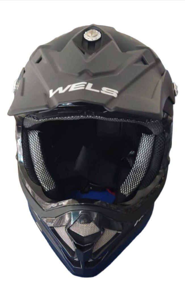 Шлем кроссовый WELS 819-5 черный матовый М