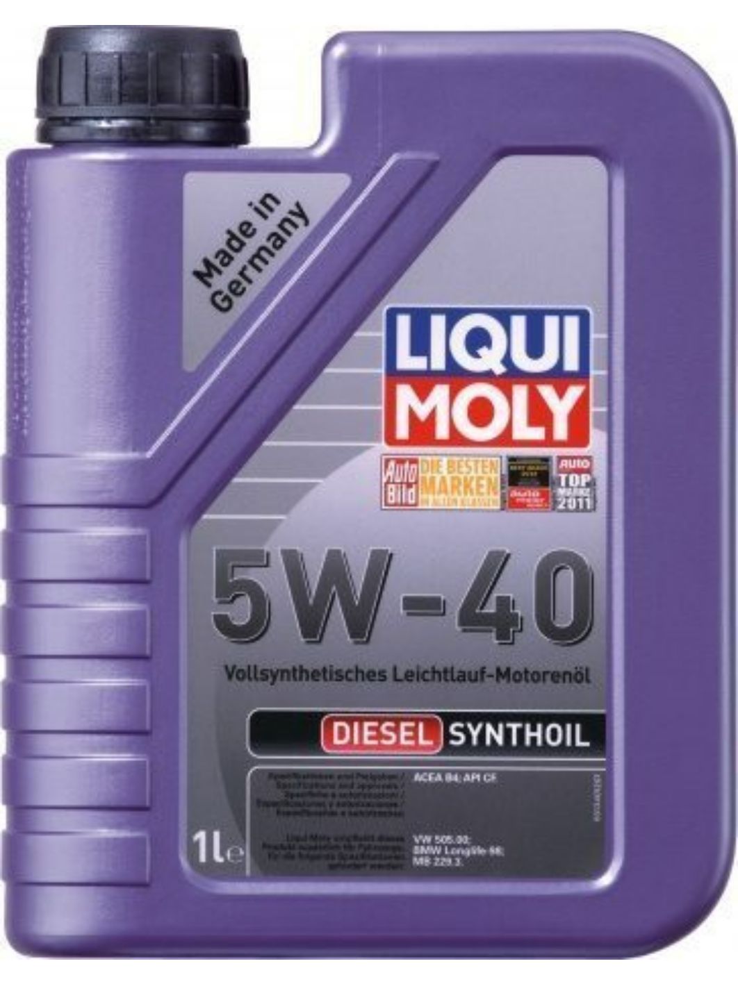 LIQUI MOLY "Diesel Synthoil" 5W40 1L синтетическое моторное масло 1926