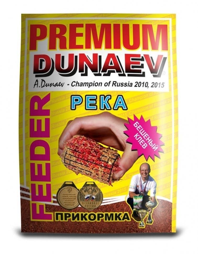 Прикормка "DUNAEV-PREMIUM" 1кг Фидер Река Красная  