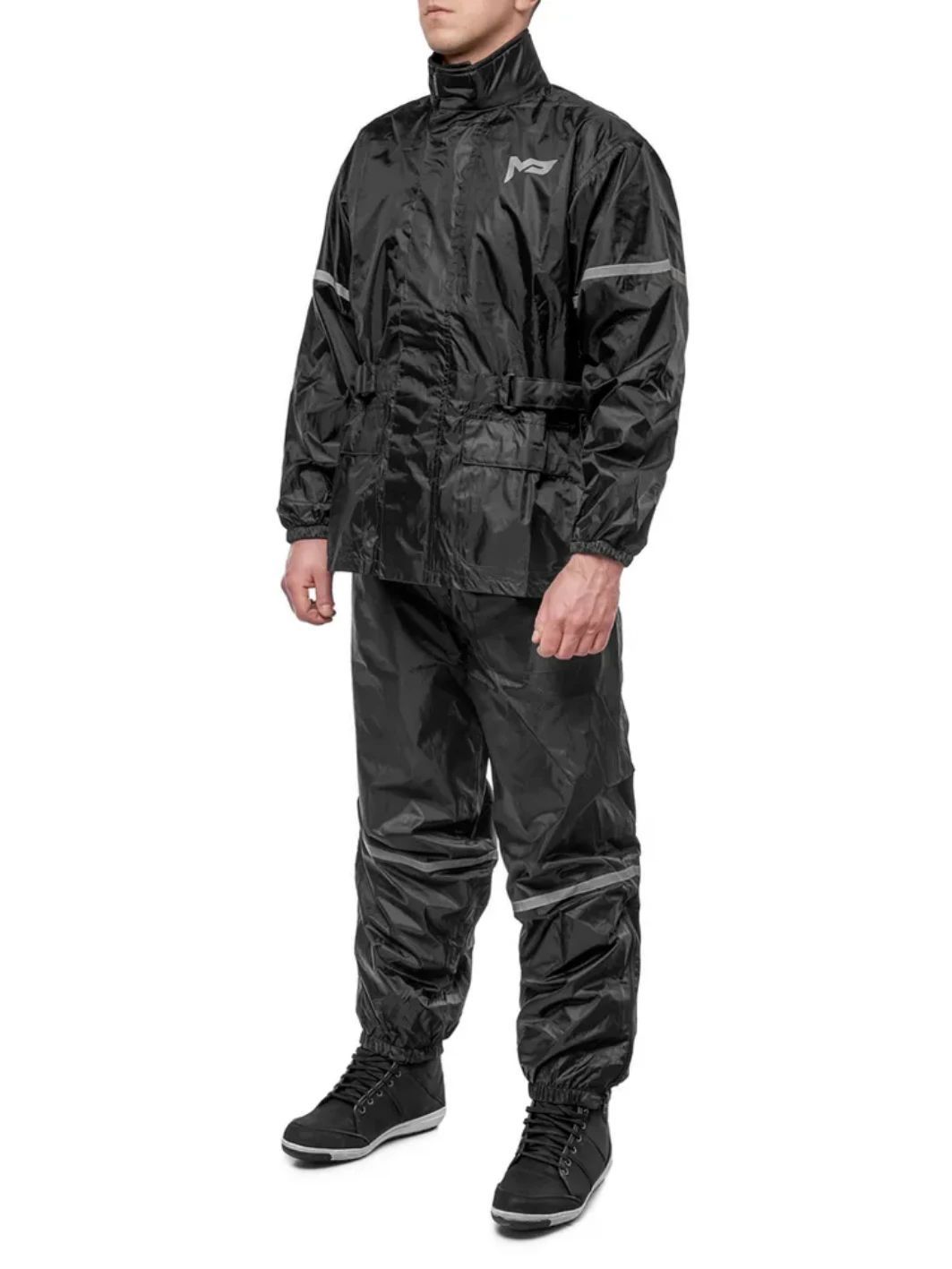 Дождевик MOTEQ WET DOG  раздельный куртка+брюки черный 4XL