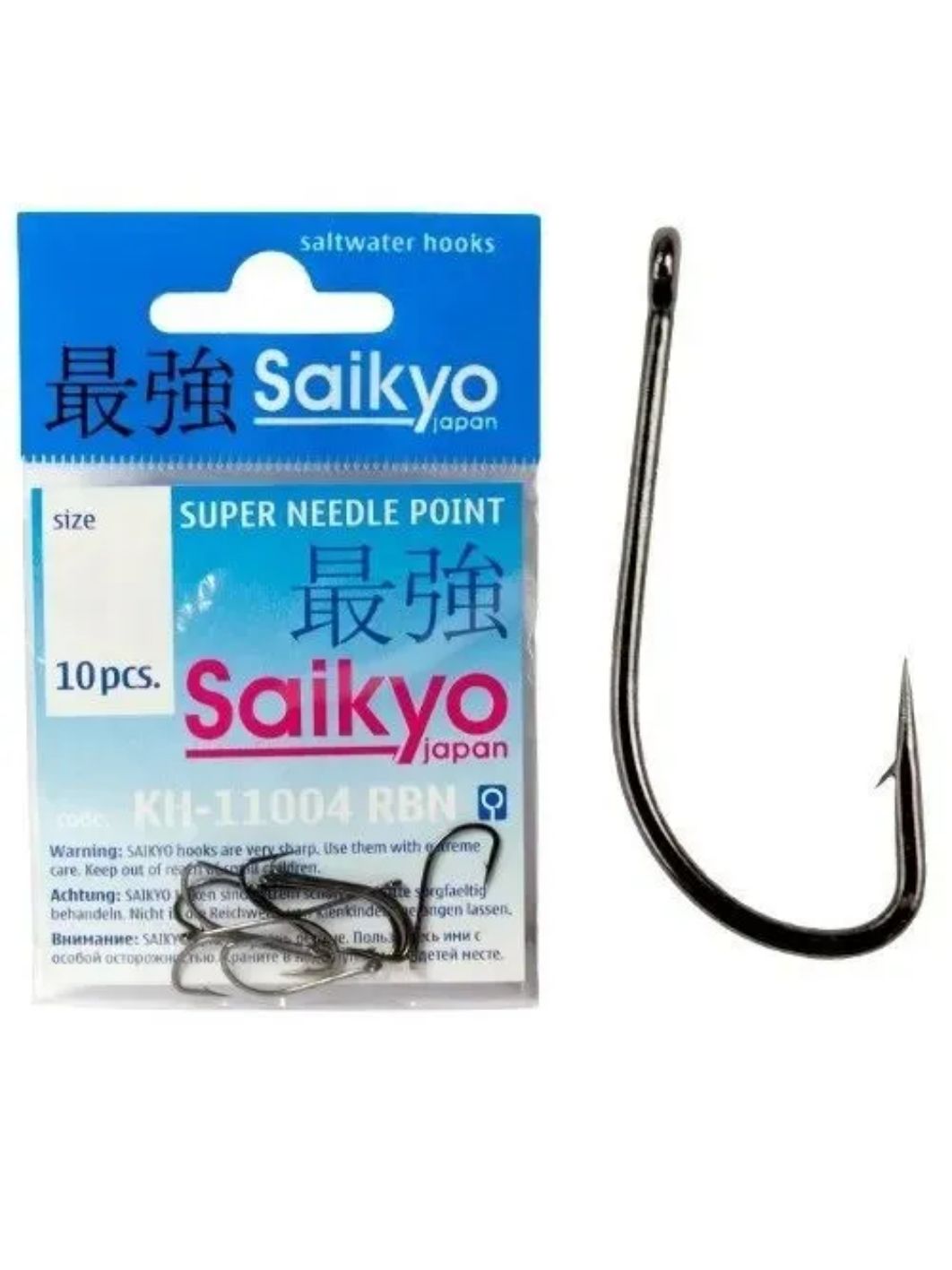 Крючки Saikyo KH-11004 Crystal BN №14 /уп.10шт/