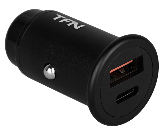 Автомобильное зарядное устройство TFN RAPID (1USB/Type-C,  2.4А) Quick Charge/Power Delivery (CCRPD18W03)