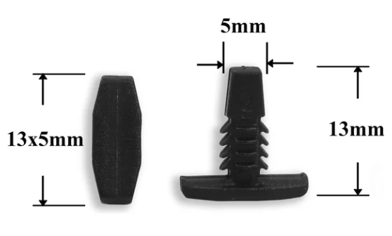 Клипса //81431/ крепления уплотнителя двери Mitsubishi,  MB105489 (4876498)