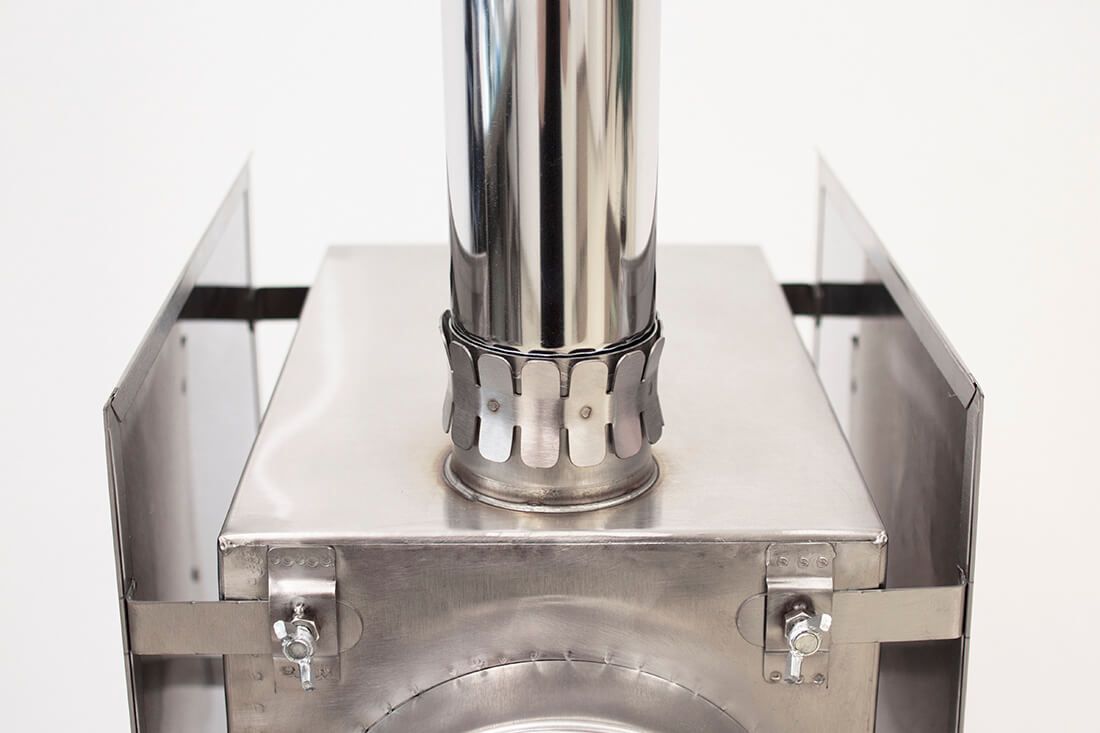 Печь Экономка малая съемные экраны Берег