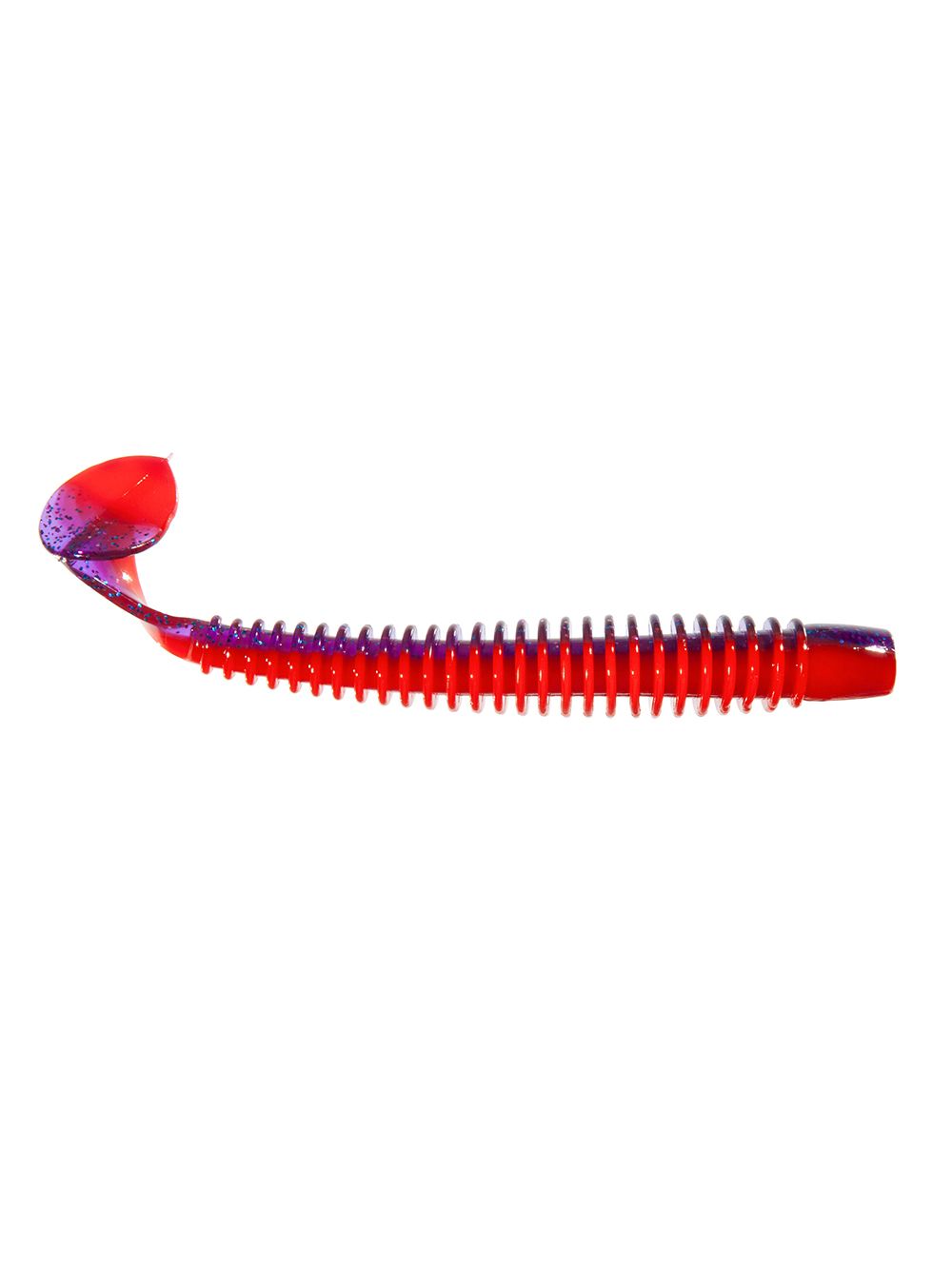 Приманка ZUB-SWING 117мм(4, 6")-4шт,  (цвет 021) фиолетовый верх -красный низ