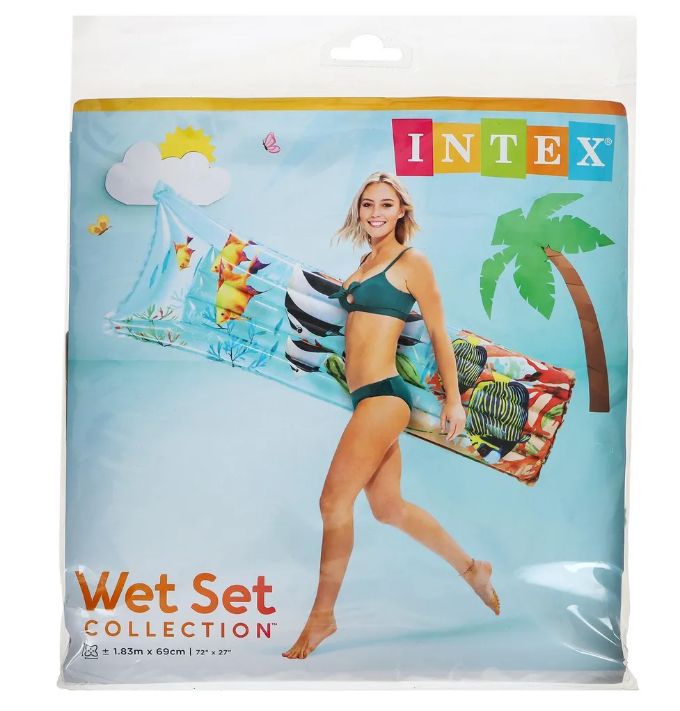 Матрас для плавания Фешен 1,83х0,69м микс (59720) INTEX