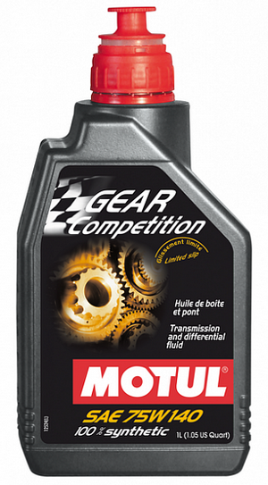MOTUL Gear COMPETITION 75w140 GL-5 масло трансмиссионное синтетическое 1L 105779 /Мотоотдел/