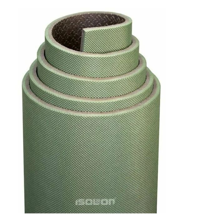 Коврик туристский 180х60х1, 0 хаки/т.сер