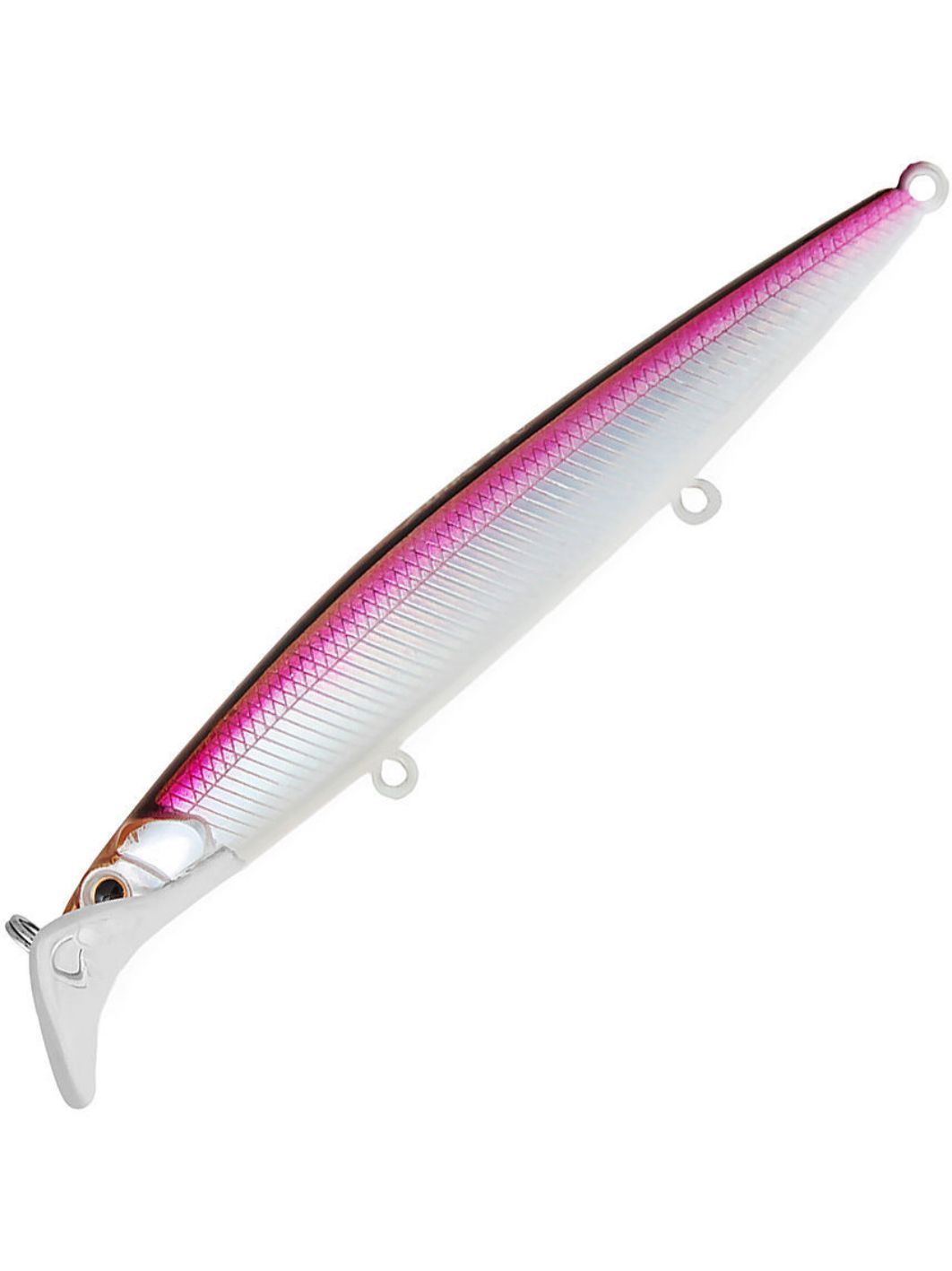 Воблер Минноу Strike Pro Scooter Minnow 110F,  110 мм,  11, 8 гр,  Загл. 1, 5м.-2, 5м.,  Плавающий,  цвет: A53-EP Silver Smelt UV,  (EG-186F#A53-EP)