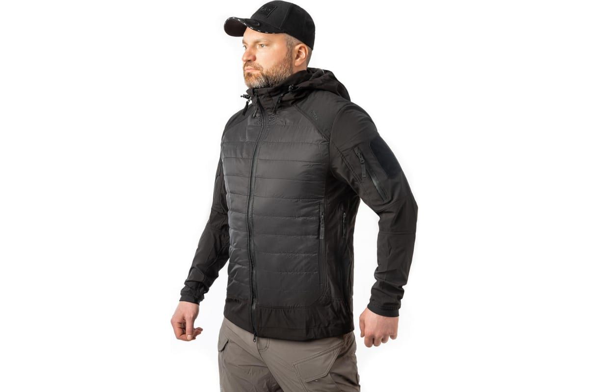 Куртка тактическая Бастион 7.62,  софтшелл,  черный (р-р 48-50 рост 182-188 L) м