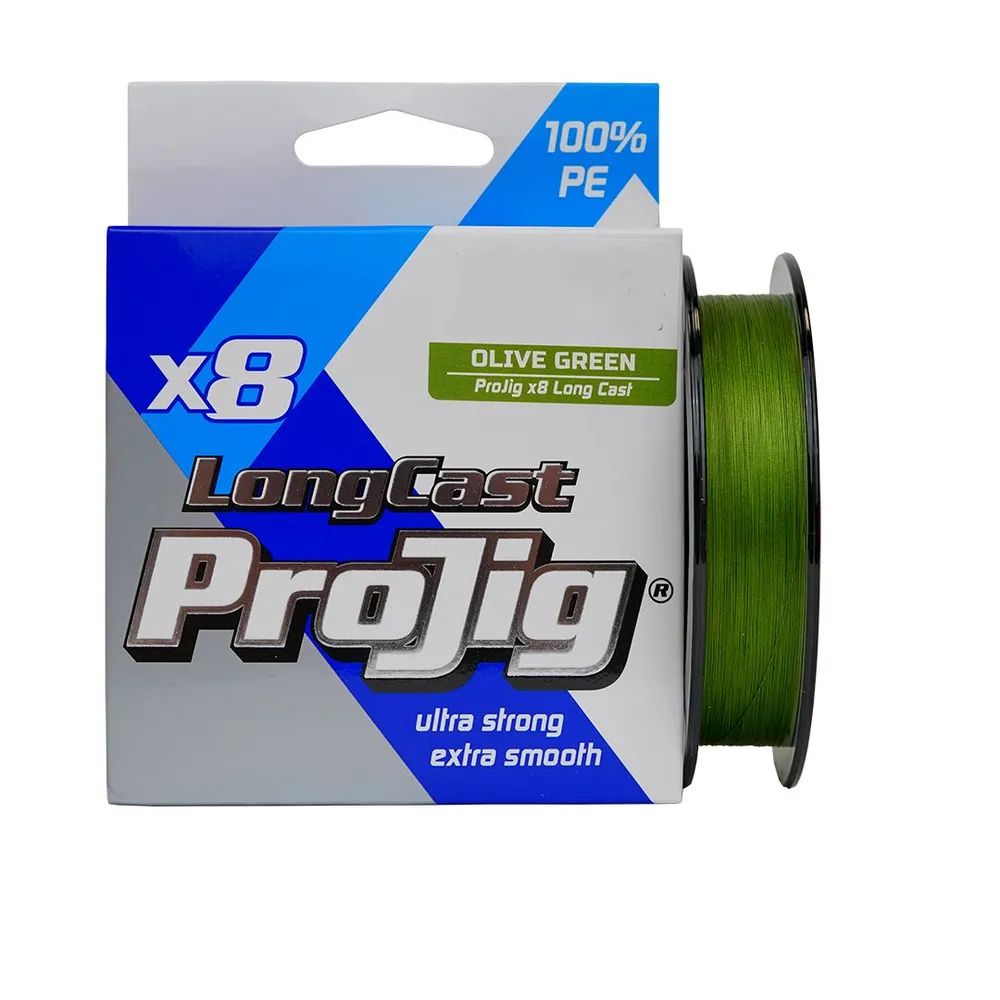 Шнур ProJig X8 Long Cast 0, 20 мм,  16, 0 кг,  150 м,  хаки
