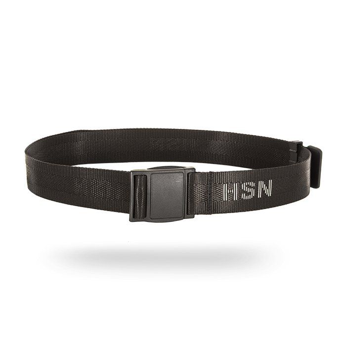 Ремень брючный,  40 мм черный (магнитная пряжка) (44-54 с логотипом ХСН (125 см))