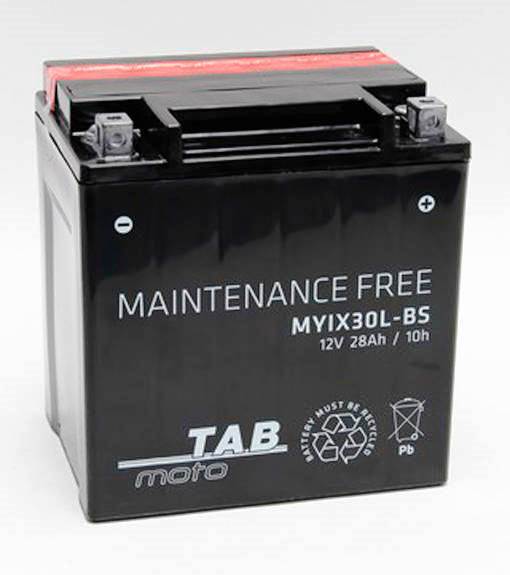 28 TAB MOTO MYIX30L-BS AGM Аккумулятор сух/зар (YIX30L-BS)