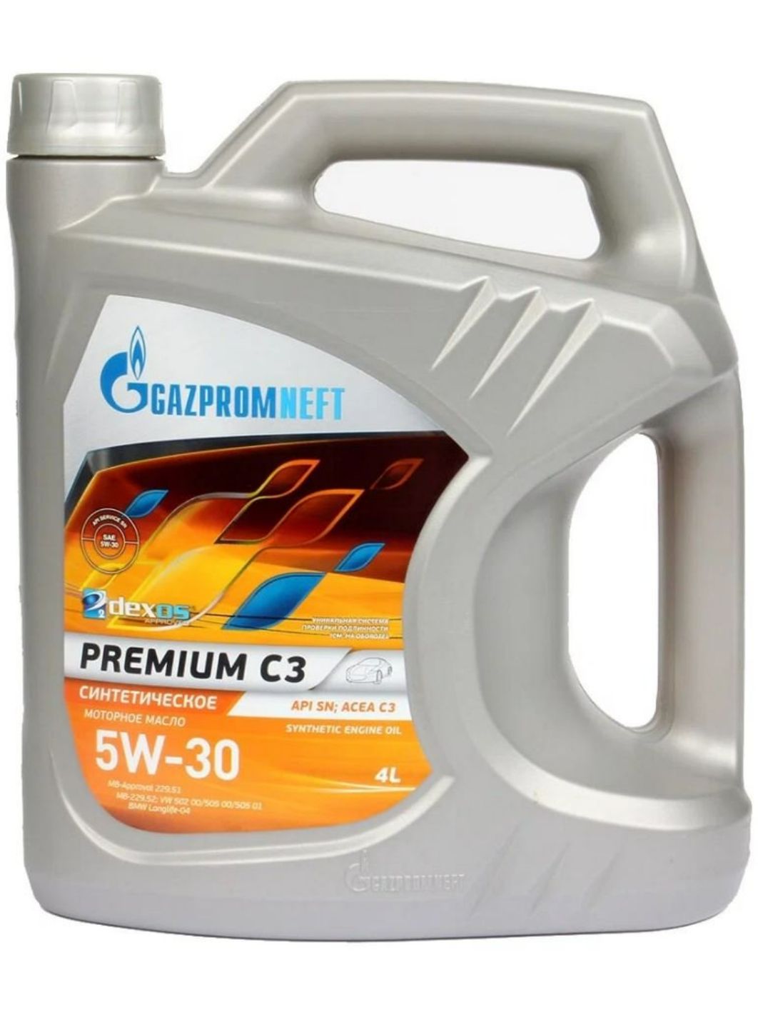 ГАЗПРОМНЕФТЬ 5w30 Премиум C3 4л синтетическое моторное масло
