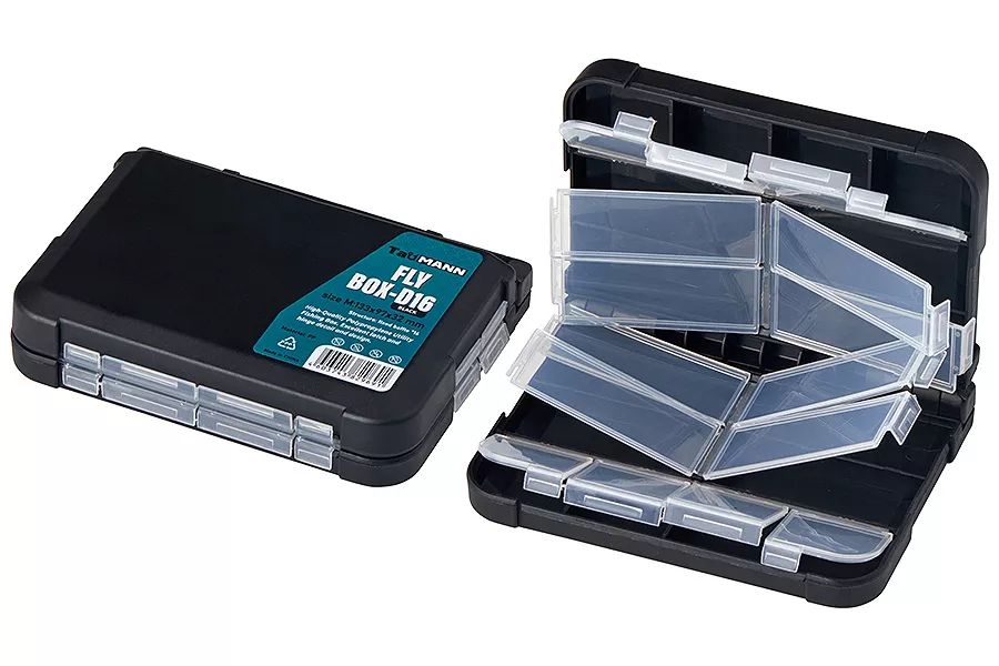 Коробка TauMANN Fly Box D16 Black (133x97x32)