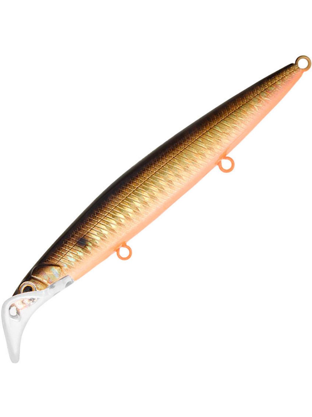 Воблер Минноу Strike Pro Scooter Minnow 110F,  110 мм,  11, 8 гр,  Загл. 1, 5м.-2, 5м.,  Плавающий,  цвет: 613-713,  (EG-186F#613-713)