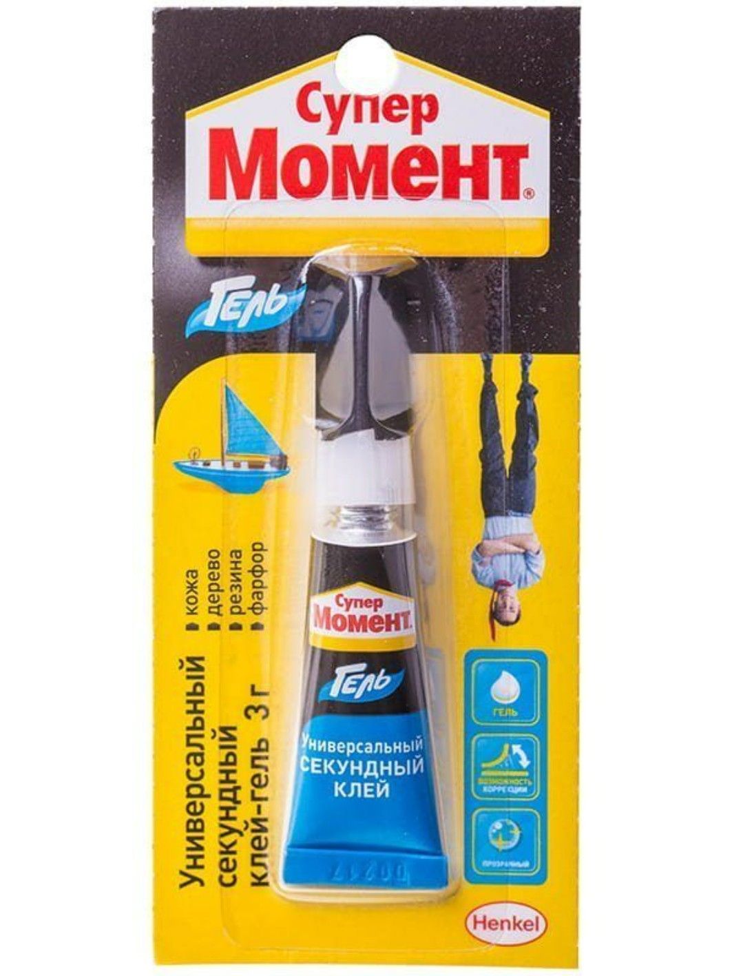 Клей СУПЕР МОМЕНТ ГЕЛЬ 3гр