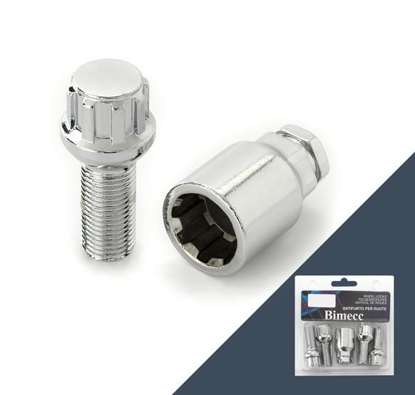 Секретки болт 12*1.5 30 60° конус 4+1 ключ BIMECC (UB130)