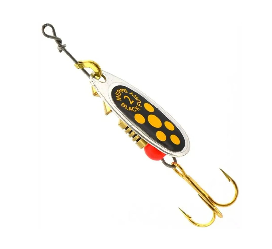 Блесна вращающаяся Mepps "Black FURY 2 /4, 5гр/ Silver/Yellow