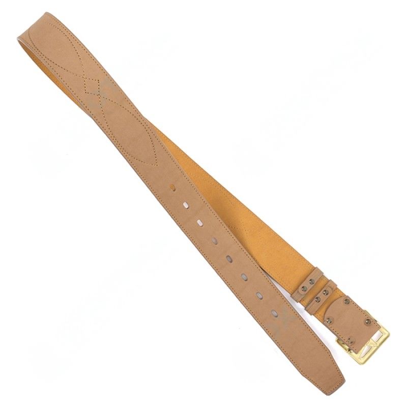 Ремень поясной "Звезда" 50 мм светло-золотой (130 длина,  № 3)