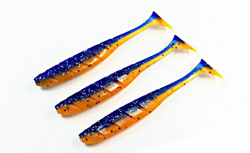 Силиконовая приманка RUMBA 6, 5"(165 мм) уп.3 шт.#012 Blue Orange
