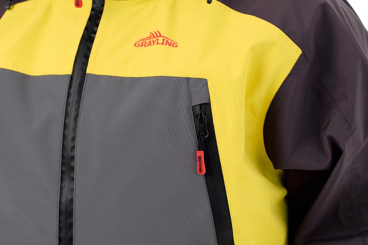костюм «фиш про»  (таслан, серо-желтый) grayling (р-р 56-58 рост 182-188)