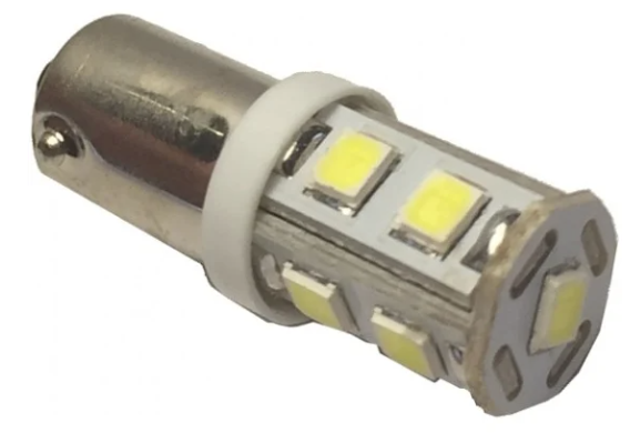 Светодиод 24V T4W (T8-03) белый 9SMD YADA (902870) (1шт.)