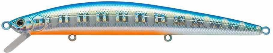 Воблер Минноу Strike Pro Slingshot Minnow 120F,  120 мм,  12, 6 гр,  Загл. 0, 5м.-1, 5м.,  Плавающий,  цвет: A150-713 UV Blue Silver OB,  (EG-145F#A150-713)