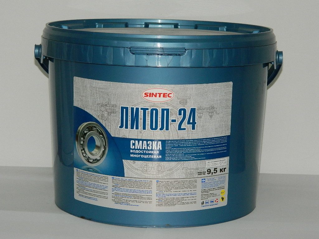 Смазка Литол-24 SINTEC  9, 5кг