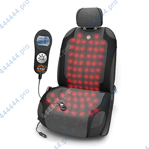 накидка на сиденье с подогревом жара с цифровым lcd контроллером, 12v (черно/серый)