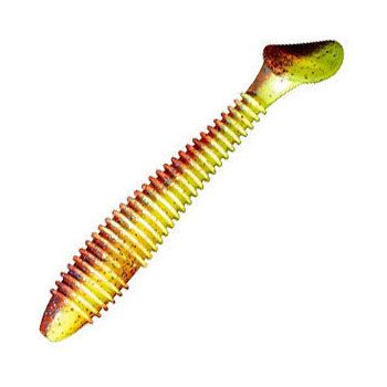 Приманка съедобная Keitech Swing Impact FAT 6.8" #EA15 Grape Chart Red FLK