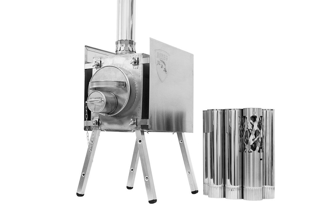 Печь Экономка малая съемные экраны Берег