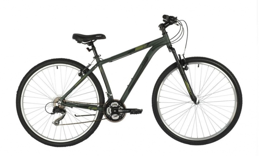 Велосипед колёса 26" горный FOXX Atlantic, 18 скоростей, рама алюминий 16" (зеленый) 