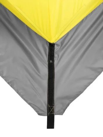 Палатка зимняя утепленная Куб ЛОНГ-3 желтый/серый (PR-WFS-3L-YG) PREMIER