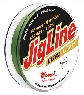 Шнур JigLine Ultra Light 0,04 мм, 2,4 кг, 100 м, хаки