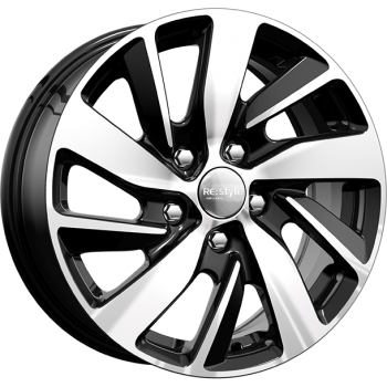Литой диск K&K КС741 (ZV 16_DASTER) 6.5x16/5x114.3 D66.1 ET50  алмаз черный комплект 4шт.
