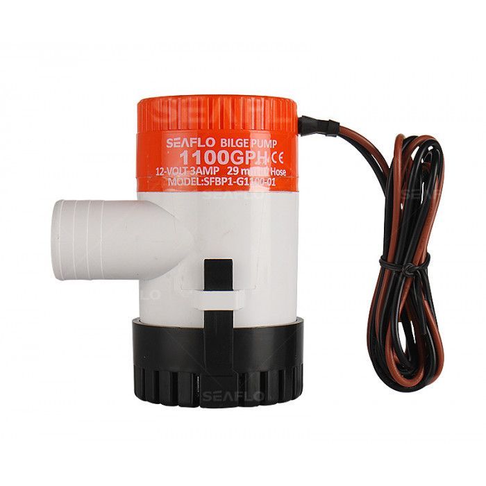 Насос осушительный SeaFlo 1100GPH 12В 69л/м SFBP1-G1100-01