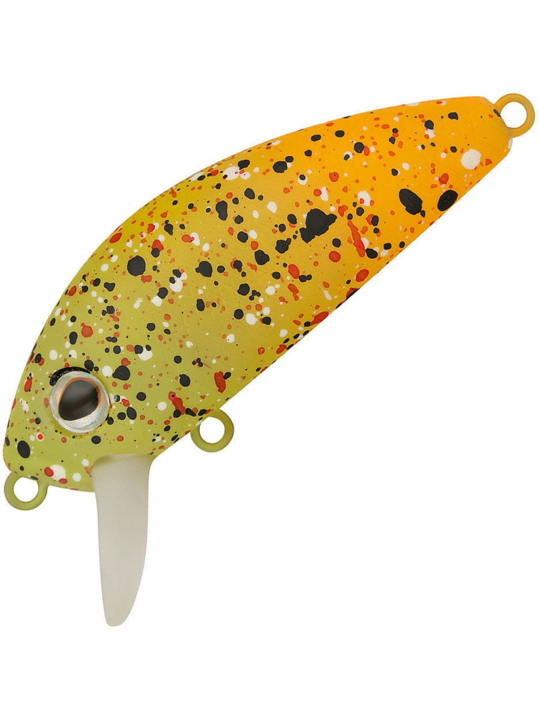 Воблер Минноу Strike Pro Mustang Minnow 45,  45 мм,  4, 5 гр,  Загл. 0, 2м.-0, 5м.,  Плавающий,  цвет: A254GS Yellow Matte Blob,  (MG-002F#A254GS)