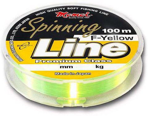 Леска Spinning Line F-Yellow 0, 90мм,  52 кг, 100 м, (шт.) флуоресцентная,  моток 