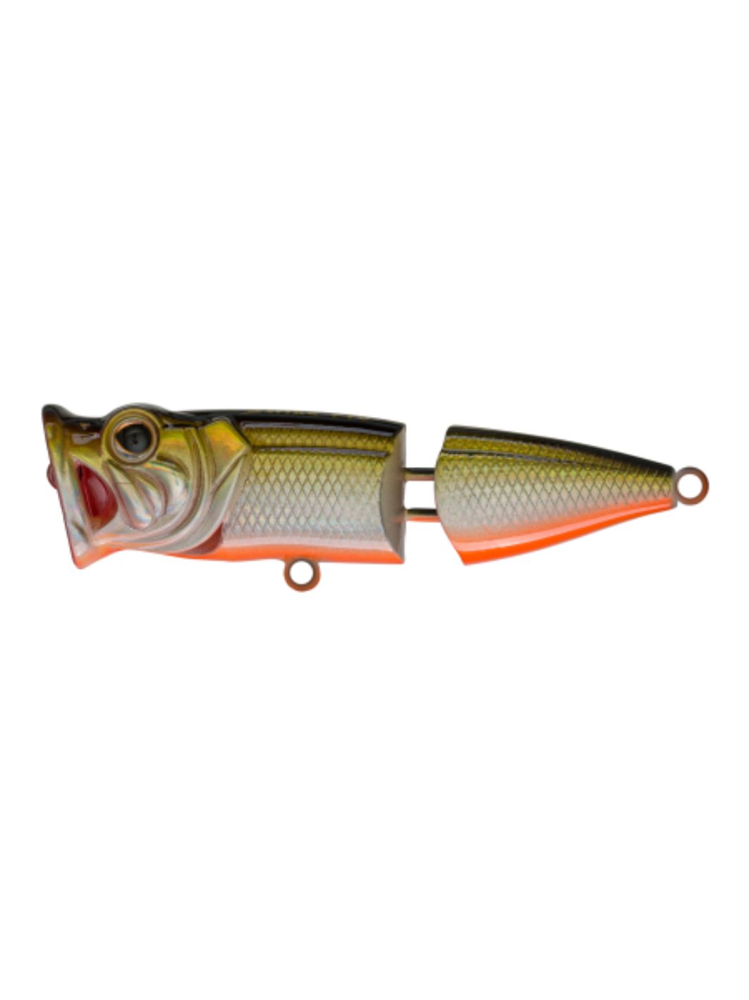 Воблер Поппер составной Strike Pro Pike Pop Joint 75,  75 мм,  11 гр,   Плавающий,  цвет: 612T Natural Shad Silver,  (SH-002CJ#612T)