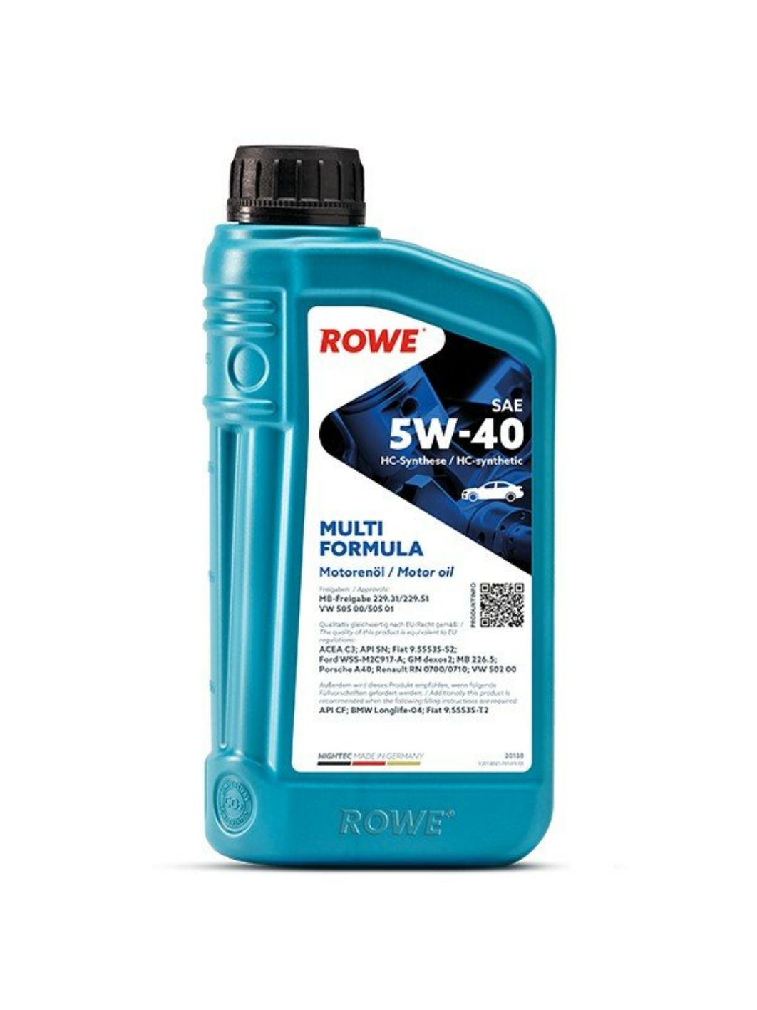 ROWE  HIGHTEC MULTI FORMULA SAE 5W40 1L синтетическое моторное масло