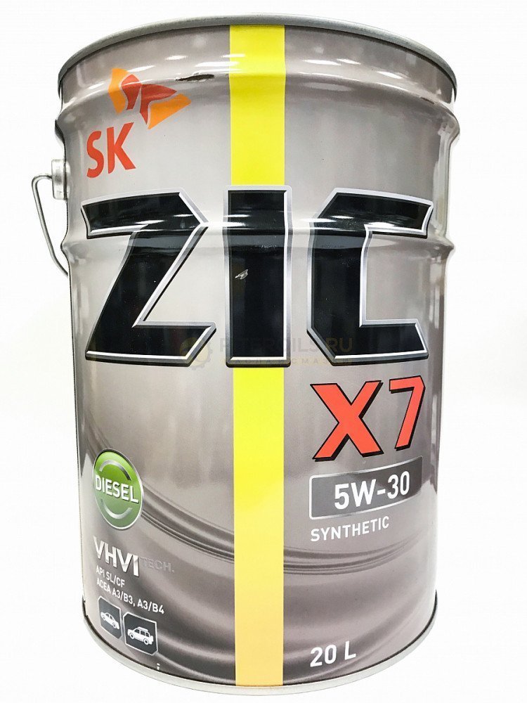 ZIC X7 DIESEL 5W30 20L синтетическое моторное масло