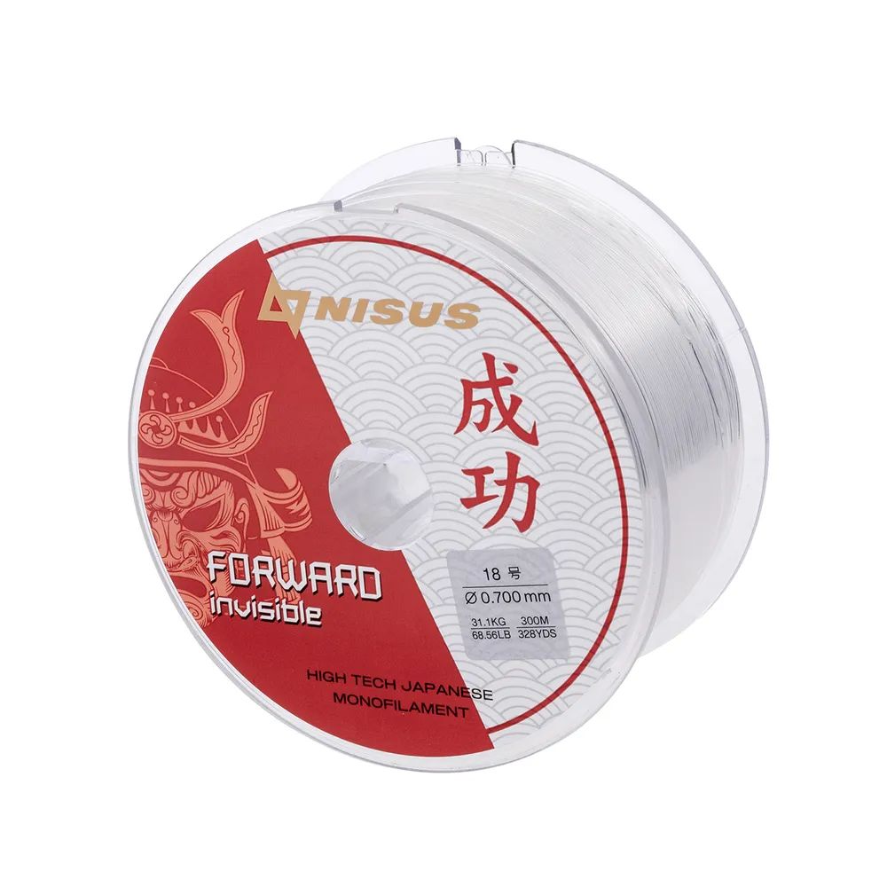 Леска FORWARD Invisible 0,70mm/300m Nylon Transparent Nisus 