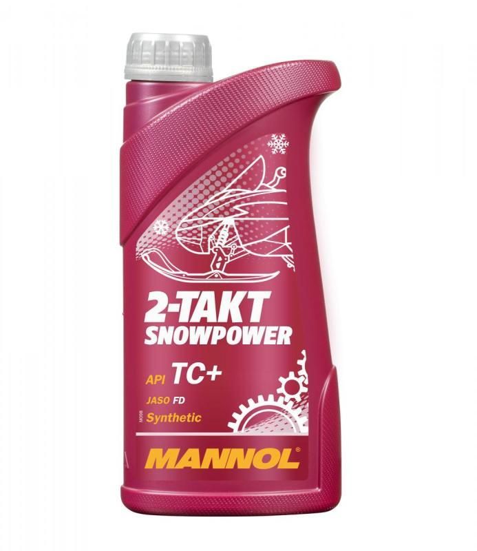 MANNOL Snowpower 2T TC+ 2-х тактное синтетическое масло для снегохода 1L 7201 /мотоотдел/