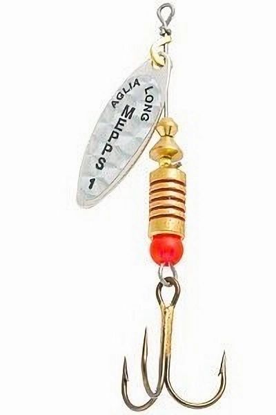 Блесна вращающаяся Mepps "Aglia Long RAINBO 1,  Silver
