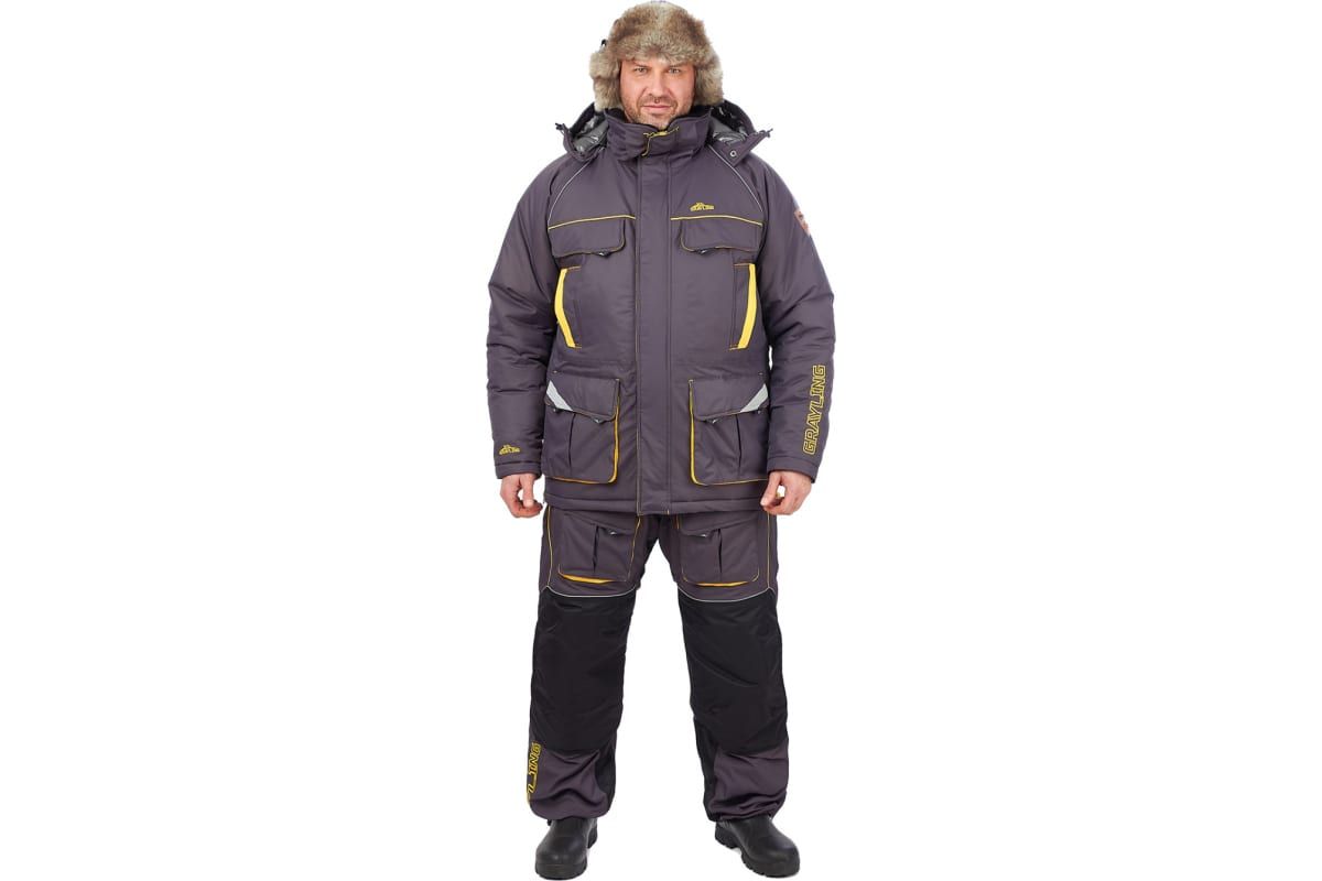 костюм «камчатка 2020» (таслан, серо-желтый) grayling (р-р 60-62 рост 182-188)